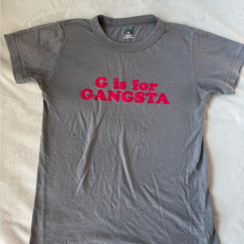 Urban Renewal Gray and Pink Short Sleeve Tee